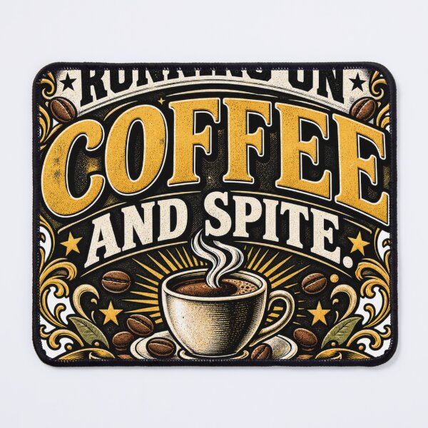 Item preview, Running On Coffee And Spite - Brewed With Attitude designed and sold by InkroarCo.