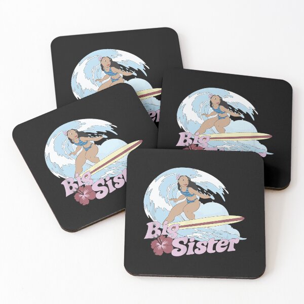 Item preview, Island Girl And Alien Big Sister Island Sister Surfing designed and sold by junglecolor.