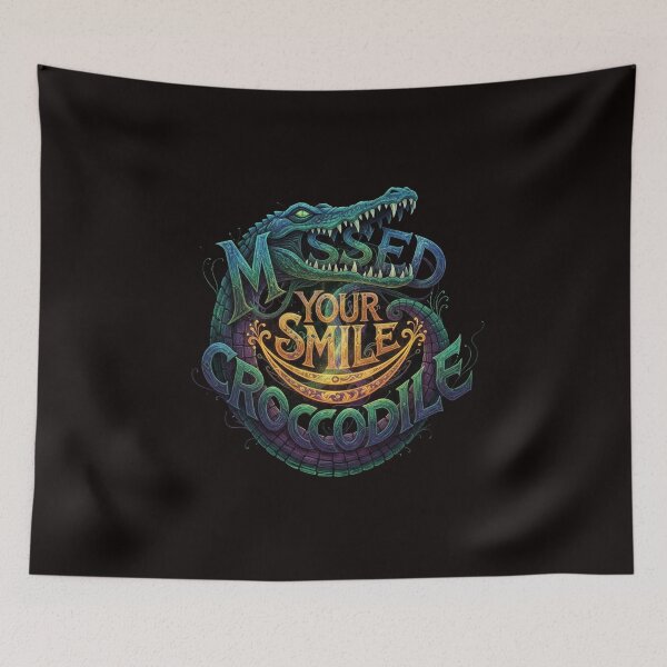 Item preview, Missed Your Smile Crocodile designed and sold by SkrabinhoArt.