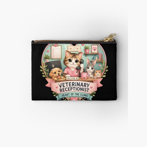 Item preview, Veterinary Receptionist and Cute Animal Care designed and sold by DamioPolArt.