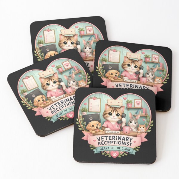 Item preview, Veterinary Receptionist and Cute Animal Care designed and sold by DamioPolArt.