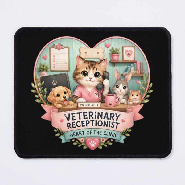 Item preview, Veterinary Receptionist and Cute Animal Care designed and sold by DamioPolArt.