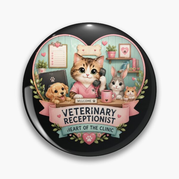 Item preview, Veterinary Receptionist and Cute Animal Care designed and sold by DamioPolArt.