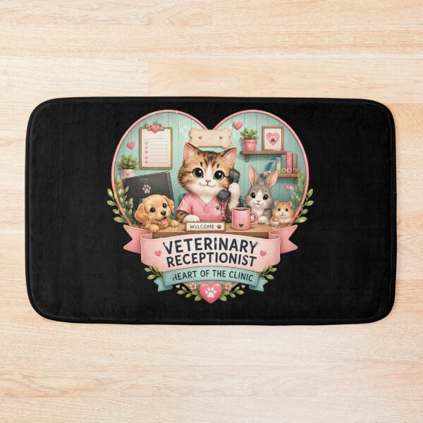 Item preview, Veterinary Receptionist and Cute Animal Care designed and sold by DamioPolArt.