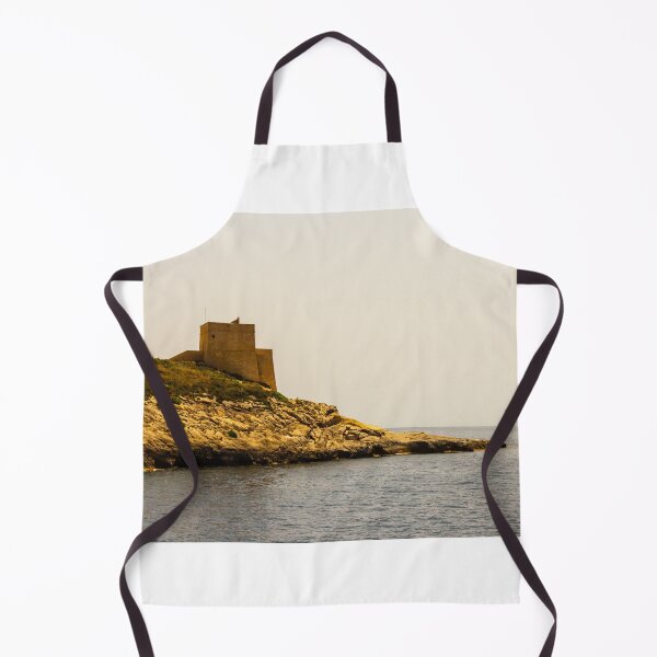 Item preview, Historic Coastal Watchtower On Rocky Cliff Overlooking Calm Mediterranean Sea On A Sunny Day designed and sold by Nmallia.