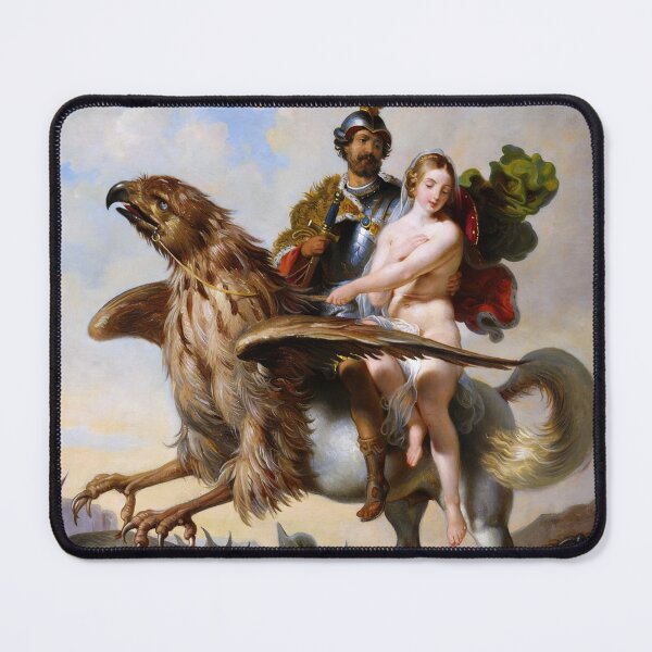 Item preview, Ruggero and Angelica Riding the Hippoclaw by Johann Peter Krafft designed and sold by The Breathing Paint.