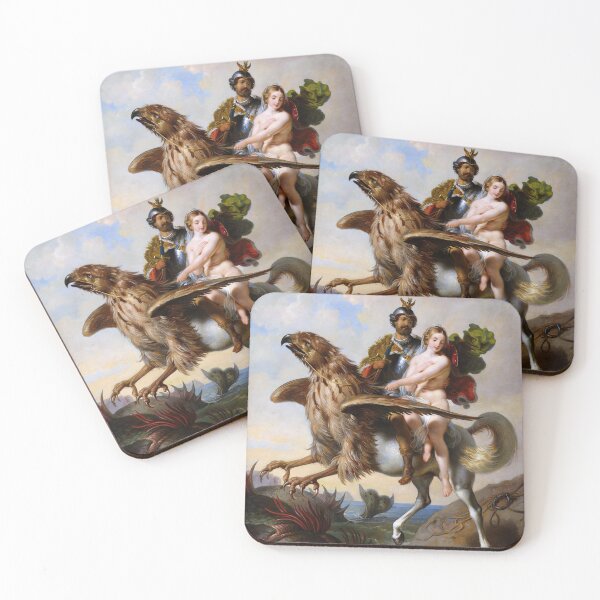 Item preview, Ruggero and Angelica Riding the Hippoclaw by Johann Peter Krafft designed and sold by The Breathing Paint.