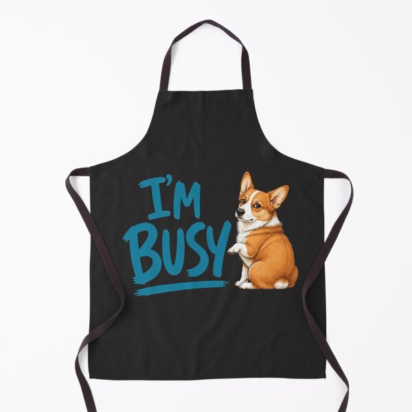 Artikelvorschau, Ich bin beschäftigt – Lustiger Corgi-Hunde-Humor entworfen und verkauft von AdicretorDesign.