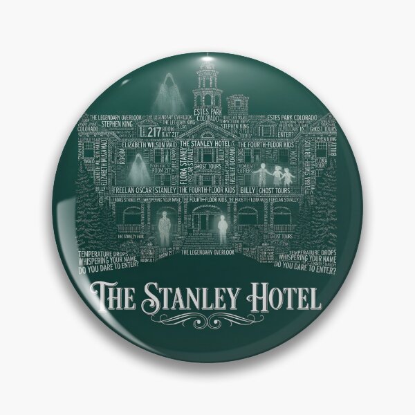 Item preview, The Stanley Hotel Estes Park Colorado Haunted Overlook Typography Art designed and sold by naughty-raccoon.