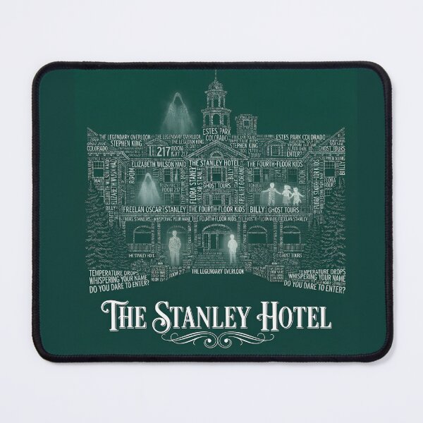 Item preview, The Stanley Hotel Estes Park Colorado Haunted Overlook Typography Art designed and sold by naughty-raccoon.