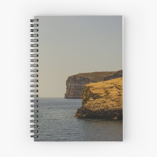 Item preview, Golden Coastal Cliffs Over Calm Sea With Wide Horizon And Tranquil Summer Sky designed and sold by Nmallia.