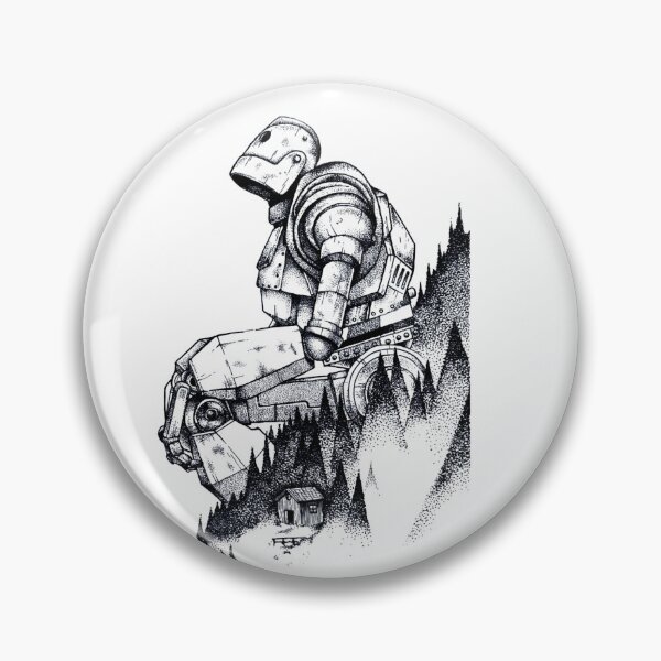 Item preview, Iron Giant Silhouette Forest Night Art designed and sold by amn-ysn ⭐⭐⭐⭐⭐.