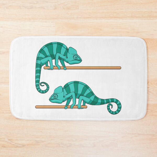 Item preview, Illustration with chameleon sitting on stick designed and sold by RizikCat.