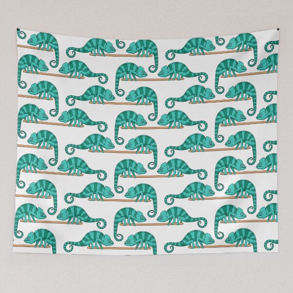 Item preview, Illustration with chameleon sitting on stick designed and sold by RizikCat.