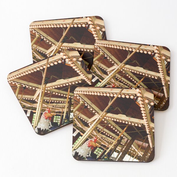Item preview, Whimsical Retro Carousel with Rooster  designed and sold by Hena Tayeb.