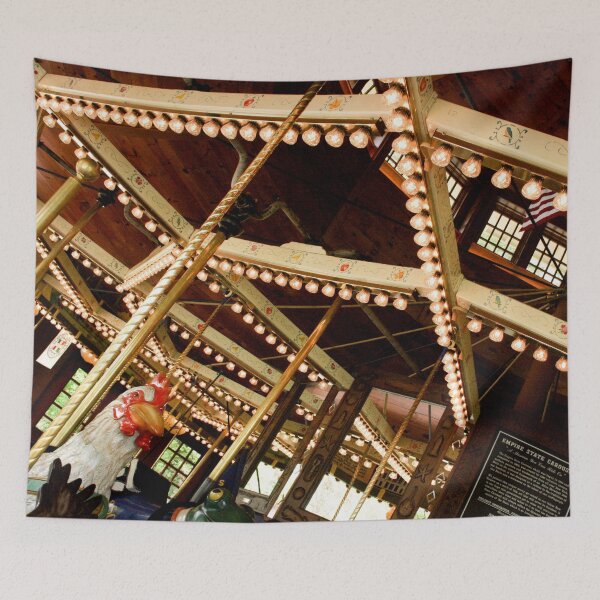 Item preview, Whimsical Retro Carousel with Rooster  designed and sold by Hena Tayeb.