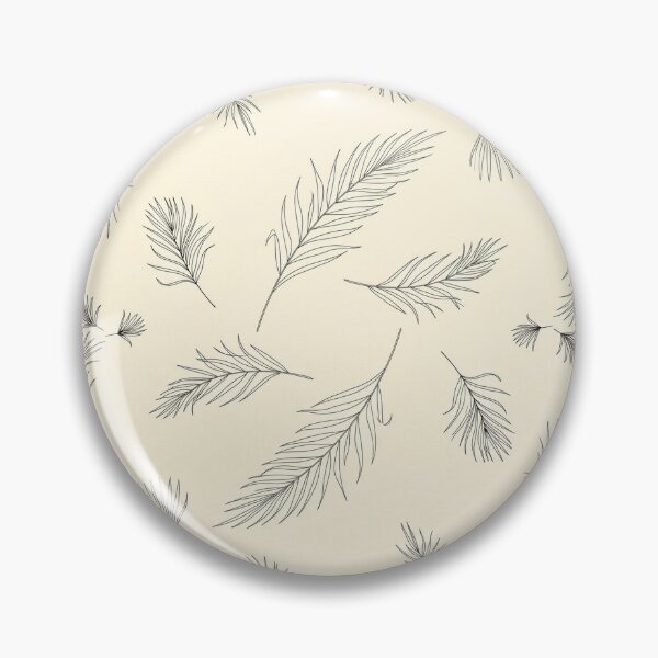 Item preview, Minimal Black Palm Leaf Line Art Pattern on Cream designed and sold by Nontanut easydesign.