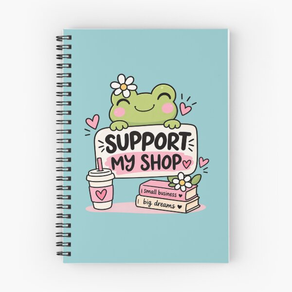 Item preview, Support My Shop – Cute Frog Small Business Sticker designed and sold by StickyDelights.