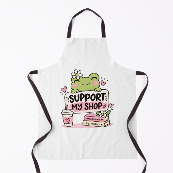 Item preview, Support My Shop – Cute Frog Small Business Sticker designed and sold by StickyDelights.