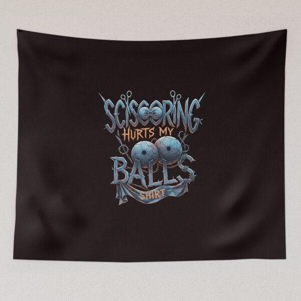 Item preview, Scissoring Hurts My Balls Shirt designed and sold by SkrabinhoArt.