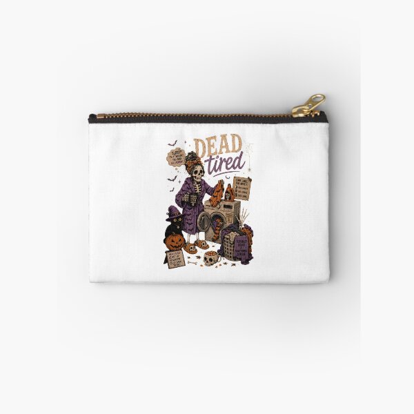 Item preview, Dead Tired Skeleton - Funny Halloween Laundry & Coffee Mom designed and sold by BumbleBloom7.