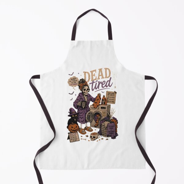Item preview, Dead Tired Skeleton - Funny Halloween Laundry & Coffee Mom designed and sold by BumbleBloom7.