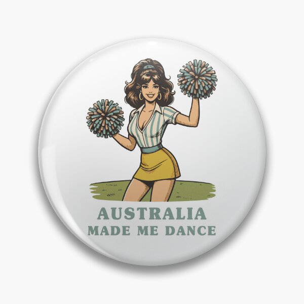 Item preview, Australia Made Me Dance – Sports Cheer Lady designed and sold by Scaryzz.