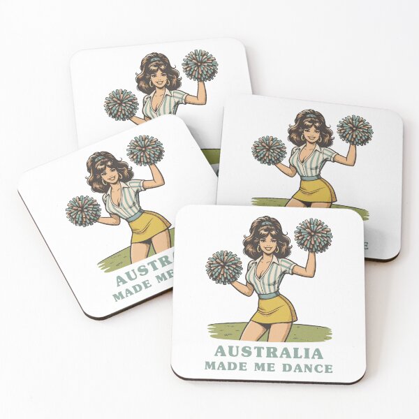 Item preview, Australia Made Me Dance – Sports Cheer Lady designed and sold by Scaryzz.