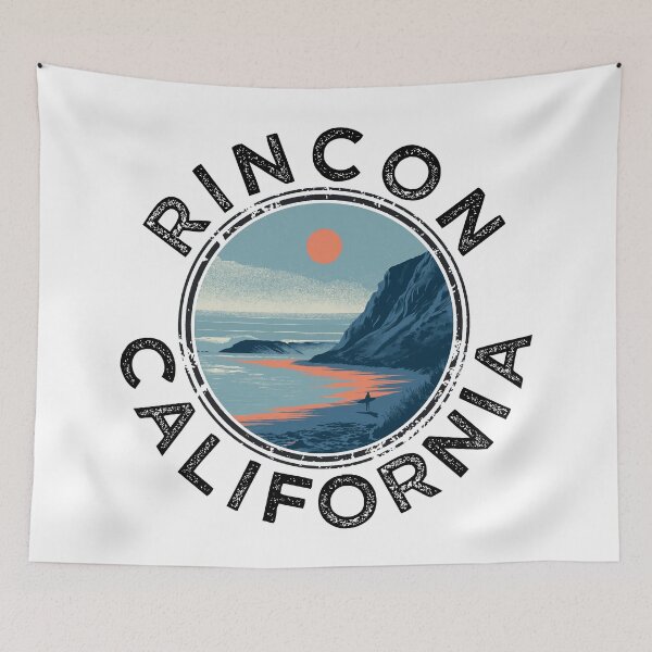 Item preview, Rincon - California (with Black Lettering) designed and sold by VelvetRoom.