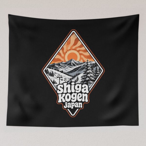 Item preview, Shiga Kogen Japan Mountain Travel designed and sold by TomFrontierArt.
