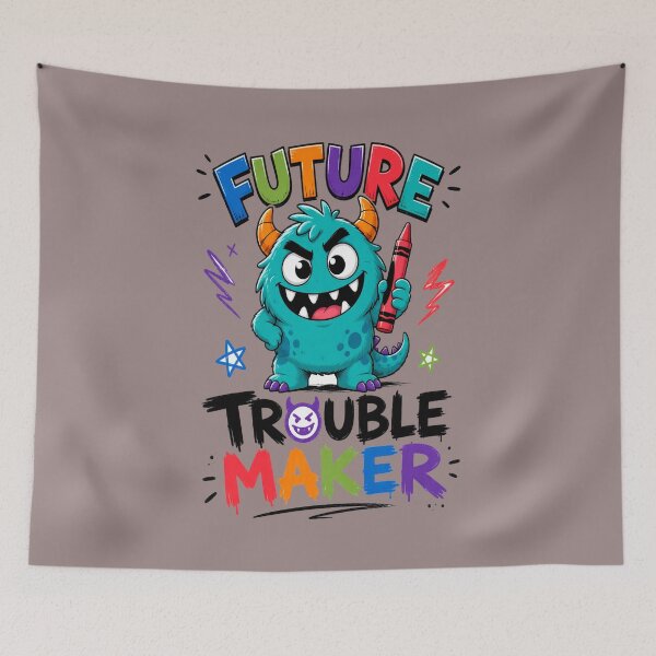 Item preview, Future Trouble Maker Monster Boy Kids Cute Back To School designed and sold by FABIOLA1970.