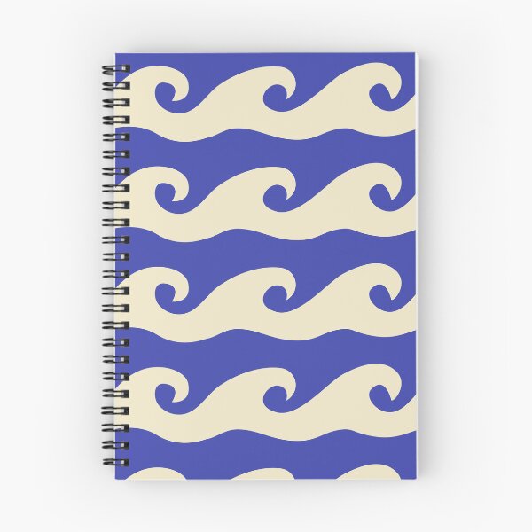 Item preview, Blue ocean waves minimalist summer sea nautical stripes designed and sold by Pravokrugulnik.