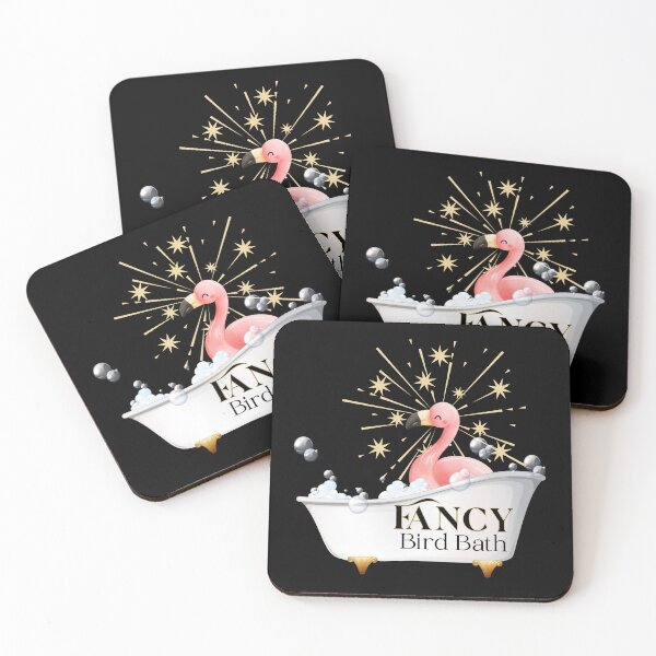 Item preview, Funny Pink Flamingo Fancy Bird Bath designed and sold by SunandShade.