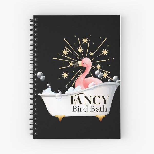 Item preview, Funny Pink Flamingo Fancy Bird Bath designed and sold by SunandShade.