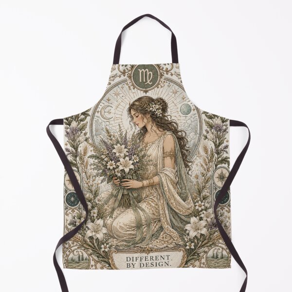Item preview, Virgo Zodiac Maiden | Celtic Fantasy Art | Floral Zodiac Gift designed and sold by doinitzart.