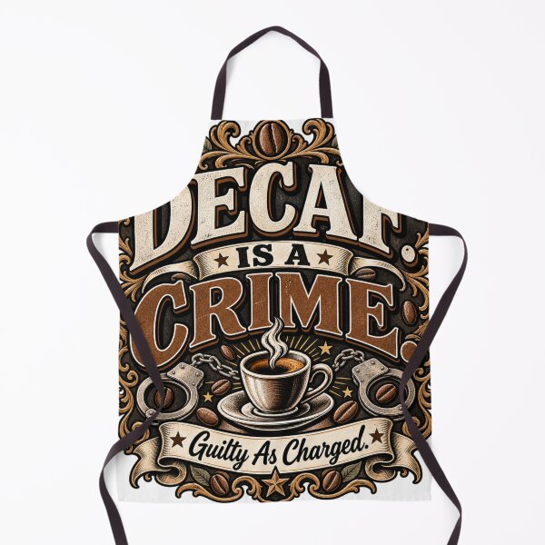Item preview, Decaf Is A Crime - Guilty As Charged designed and sold by InkroarCo.