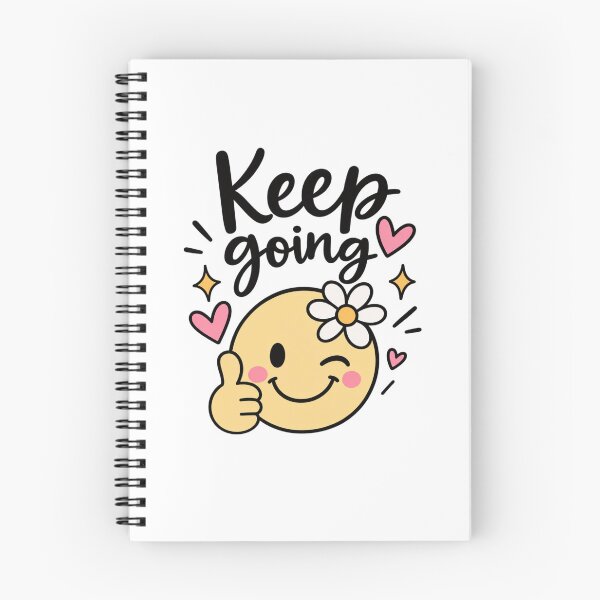 Item preview, Keep Going – Cute Smiley Sticker designed and sold by StickyDelights.