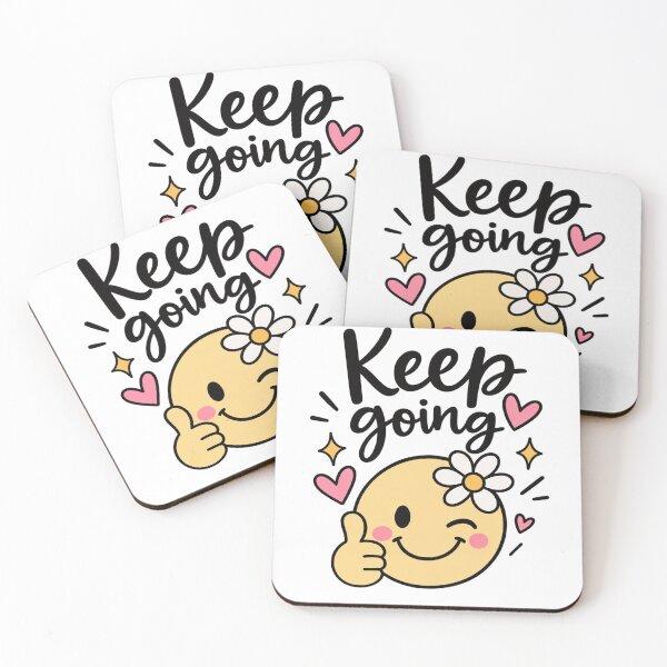 Item preview, Keep Going – Cute Smiley Sticker designed and sold by StickyDelights.
