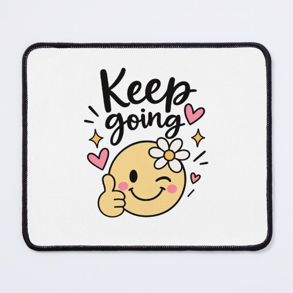 Item preview, Keep Going – Cute Smiley Sticker designed and sold by StickyDelights.