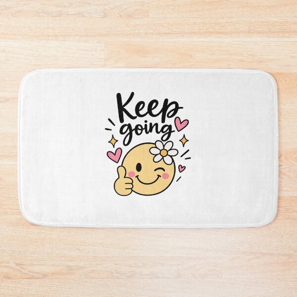 Item preview, Keep Going – Cute Smiley Sticker designed and sold by StickyDelights.