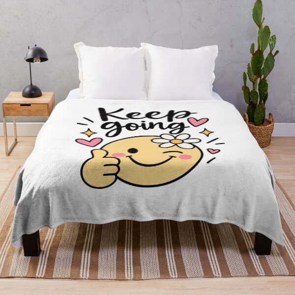 Item preview, Keep Going – Cute Smiley Sticker designed and sold by StickyDelights.