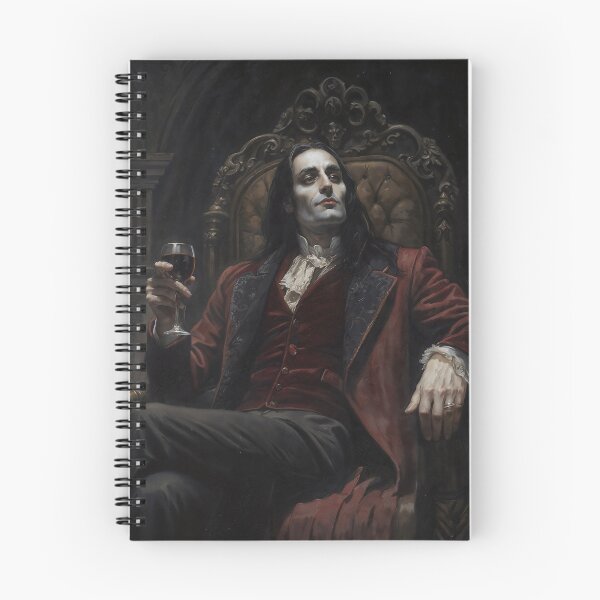 Item preview, Gothic Vampire Lord Drinking Wine On Throne designed and sold by DarkHolyQueen.