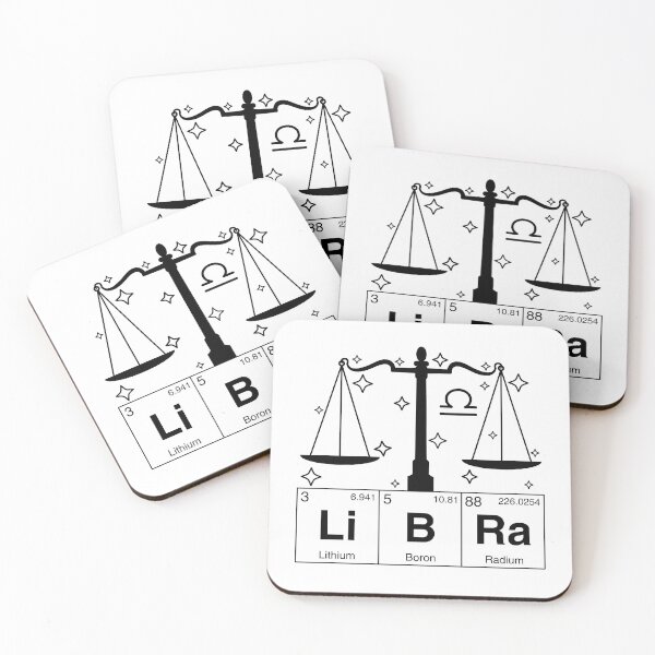 Item preview, Libra Sign Periodic Table Letters designed and sold by humnoo.
