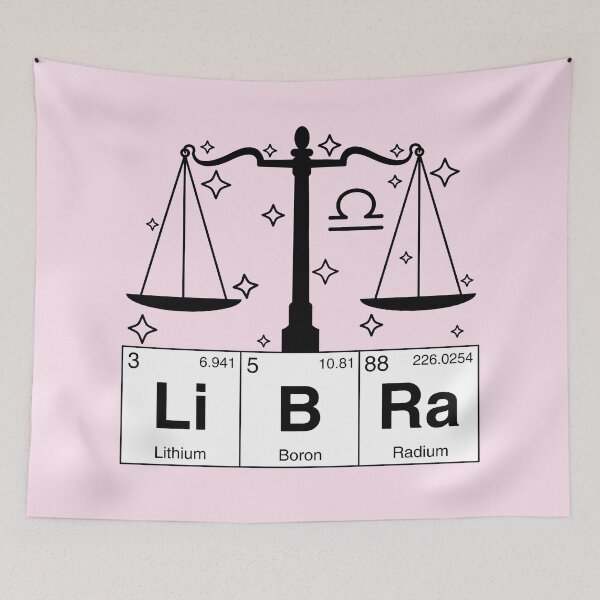 Item preview, Libra Sign Periodic Table Letters designed and sold by humnoo.