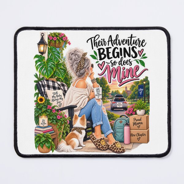Item preview, Their Adventure Begins So Does Mine – College Mom Empty Nester New Chapter designed and sold by CottageGardenCo.