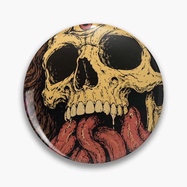 Item preview, Eldritch Nightmare Third Eye Skull Tentacle Cosmic Horror Art designed and sold by Cipher & Soul.