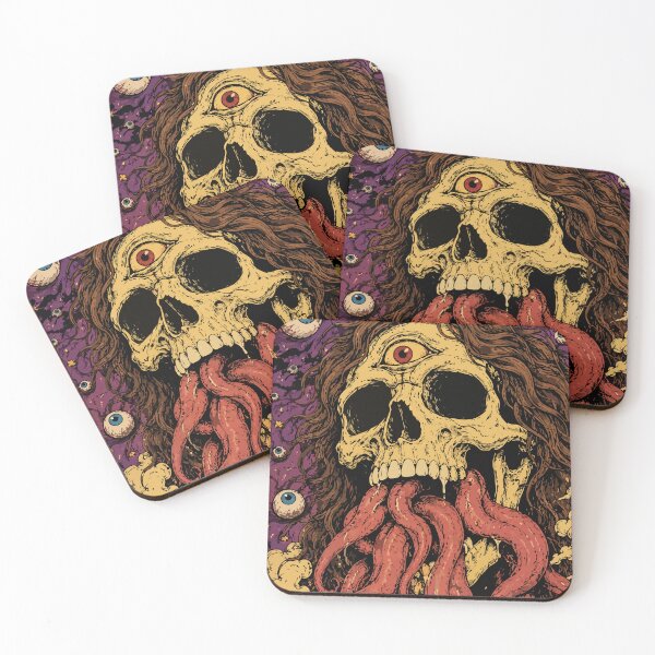 Item preview, Eldritch Nightmare Third Eye Skull Tentacle Cosmic Horror Art designed and sold by Cipher & Soul.