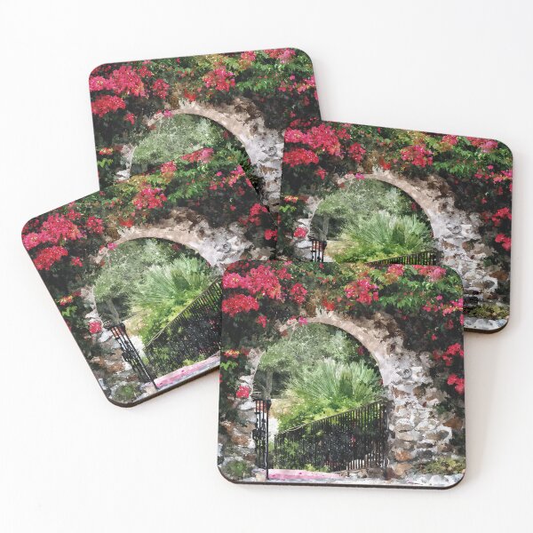 Item preview, "Stone Archway with Vibrant Bougainvillea" designed and sold by Glenn McCarthy.