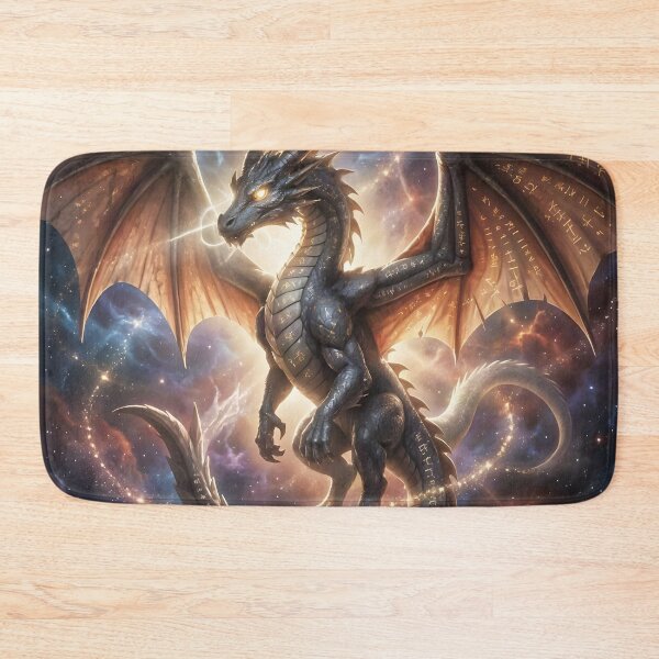 Item preview, Spirit Dragon – Cosmic Nebula Epic Fantasy Art Print designed and sold by LittleBigGifts.