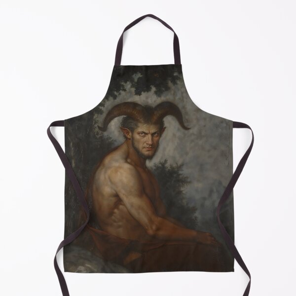 Item preview, Gothic Horned Satyr In Dark Forest Painting designed and sold by DarkHolyQueen.